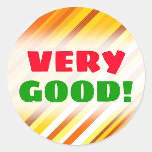 Sticker Rond Rayures Coucher du soleil-Inspirées de jaune,