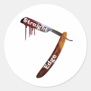 Sticker Rond Razor droit