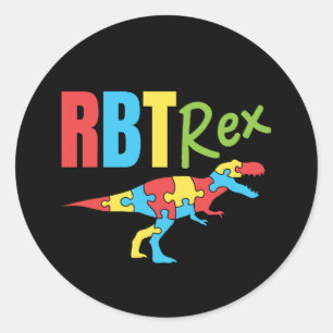 Sticker Rond RBT Rex Thérapeutique comportementale enregistrée