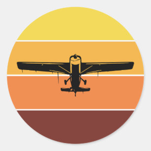 Sticker Rond RC Modèle Réalisation des plans Avion Avion Pilote