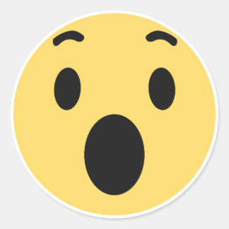 Sticker Rond Réaction Uau