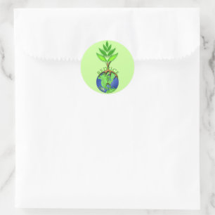Sticker Rond Reaf Reduce Recycle