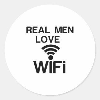 STICKER ROND REAL MEN LOVE