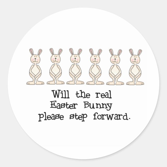 STICKER ROND REALEASTERBUNNYTEE (Devant)
