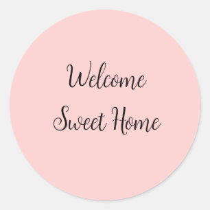 Sticker Rond Realtor bienvenue maison chauffage ajouter votre n