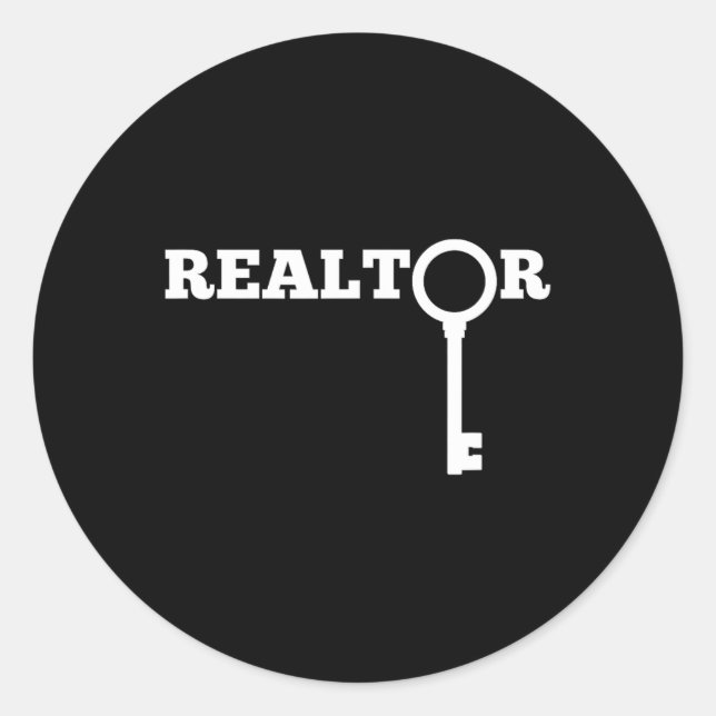 Sticker Rond Realtor New Agent Real Estate License Trainee Funn (Devant)
