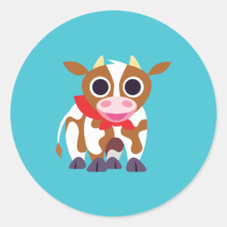 Sticker Rond Reba la vache