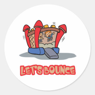 Sticker Rond Rebondissons le château