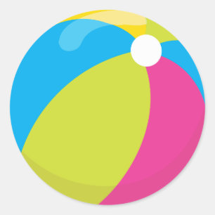 Sticker Rond Réception au bord de la piscine du thème   de