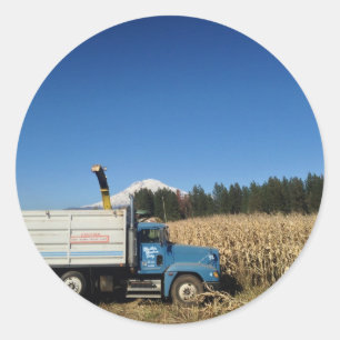 Sticker Rond Récolte biologique