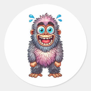 Sticker Rond Récompense Gorille 