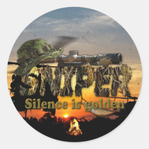 Sticker Rond Recon LRRP LRRPS Snipers Vietnam Guerre Nam