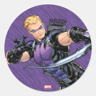Sticker Rond Recruez Hawkeye