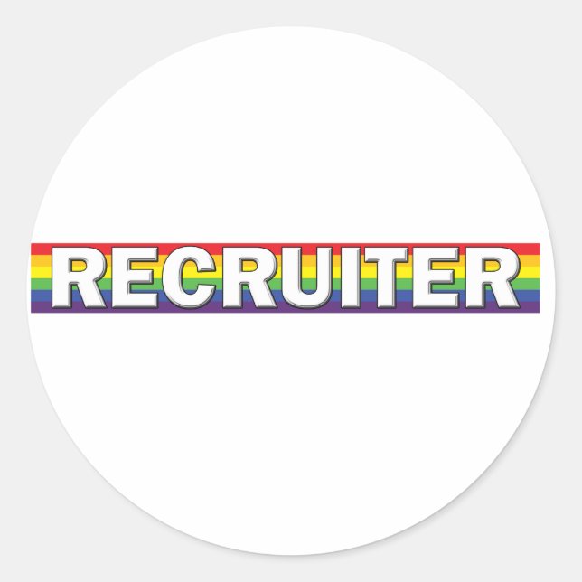 Sticker Rond Recruteur (Devant)