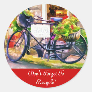 STICKER ROND RECYCLAGE