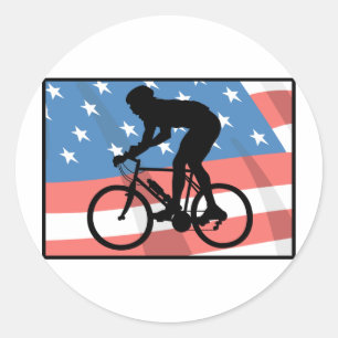 Sticker Rond Recyclage des Etats-Unis