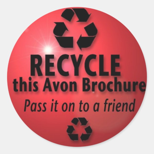 STICKER ROND RECYCLER CETTE BROCHURE (Devant)
