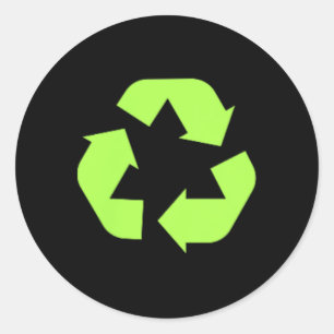 Sticker Rond Recycles Terre De l'environnement Durabilité Recyc