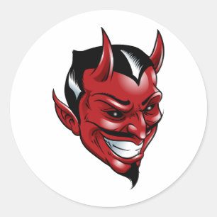 Sticker Rond Red Devil
