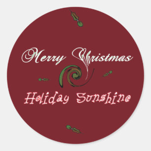 Sticker Rond Red Joyeux Noël Sunshine Wives.png