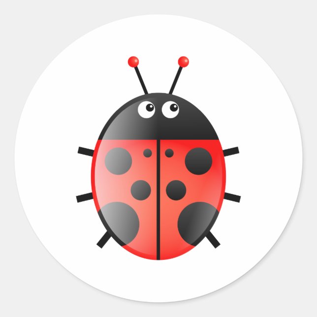 Sticker Rond Red Ladybug (Devant)
