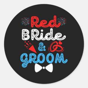 Sticker Rond Red Mariage Mariage Et Mariage Amusant Mariage Par