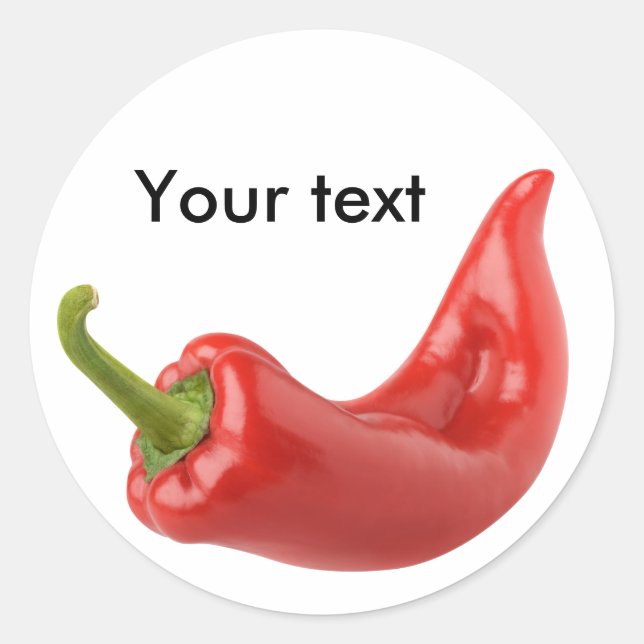 Sticker Rond Red pepper (homonymie) (Devant)