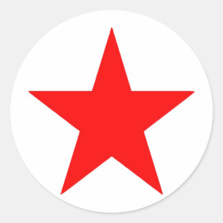 Sticker Rond Red Star Produits & Designs !