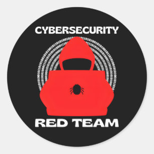 Sticker Rond Red Team Cybersecurity Hacking Ethique Hacker Cybe