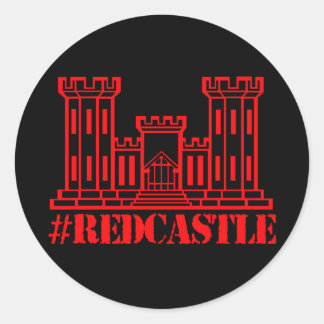 Sticker Rond #Redcastle Ingénieur de combat (Grand Château)