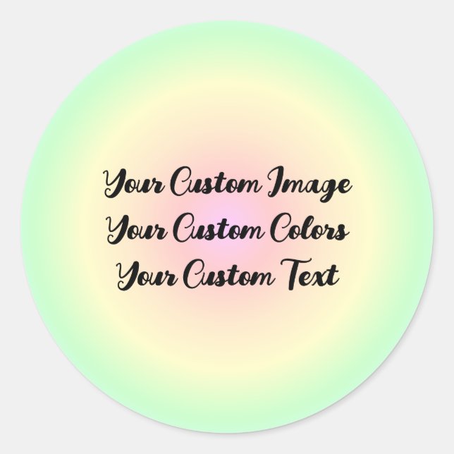 Sticker Rond Redessiner à partir de zéro - Concevoir ceci (Devant)