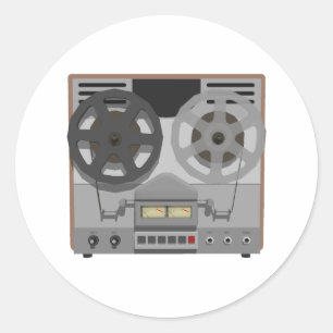 Sticker Rond Reel to Reel Tape Player : 3D Model :