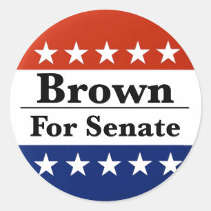 Sticker Rond Réélire Sherrod Brown au Sénat américain 2024