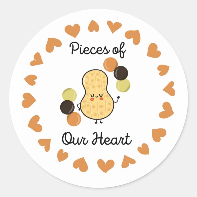 Sticker Rond Reese Pièces de Notre Coeur  (Devant)