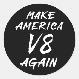 Sticker Rond Refaire l'America V8