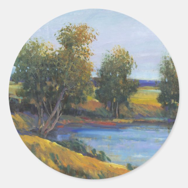 Sticker Rond Réflexion de l'arbre II (Devant)