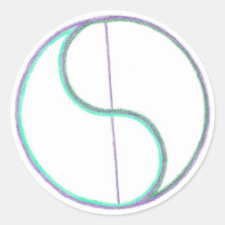 Sticker Rond Réflexion Mandala