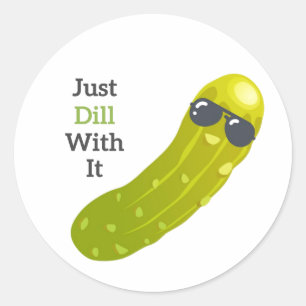 Sticker Rond Refroidissez simplement avec l'autocollant