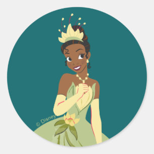 Sticker Rond Regal Radiance Princess Tiana
