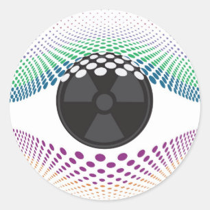 Sticker Rond Regarde mes yeux