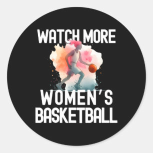 Sticker Rond Regarder plus de femmes Sketll 3 