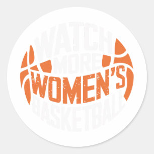 Sticker Rond Regardez plus de motivation audacieuse pour femmes