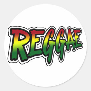 STICKER ROND REGGAE