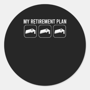 Sticker Rond Régime de retraite Grand-père Cornhole