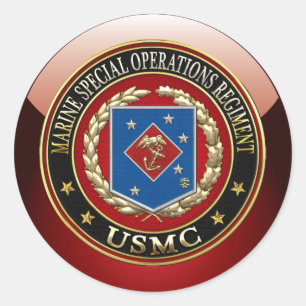Sticker Rond Régiment d'opérations spéciales marines (MSOR) [3D