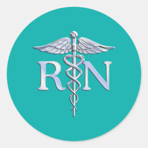 Sticker Rond Regised Nurse RN