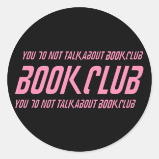 Sticker Rond Règles du club de lecture
