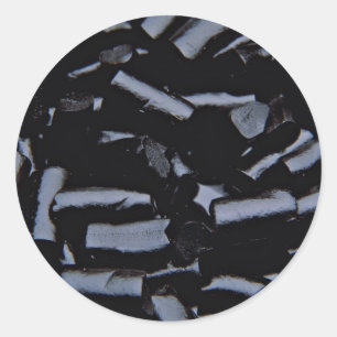 Sticker Rond Réglisse noire