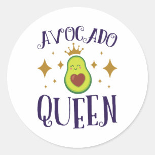 Sticker Rond Reine Avocado