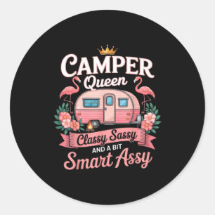 Sticker Rond Reine campeuse Cly Sy intelligente Y cadeaux de ca